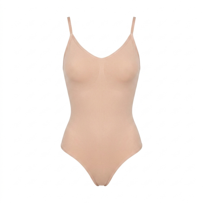 Vellara smoothing thong bodysuit on a white background